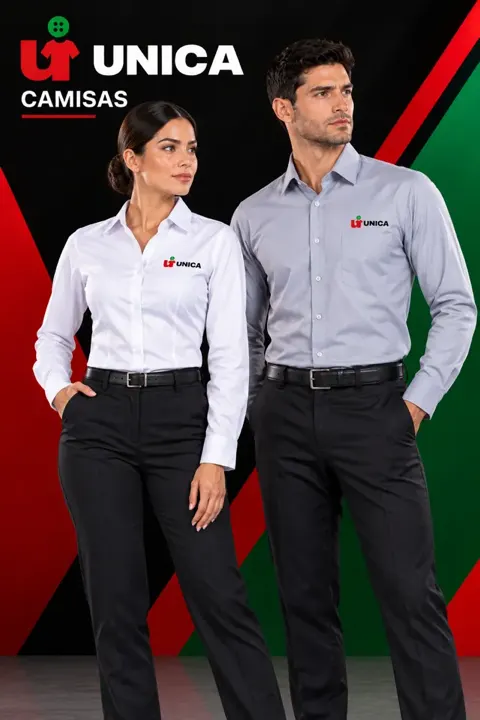 Camisas de vestir blanca y gris