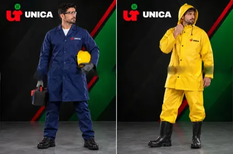 Bata industrial e impermeable